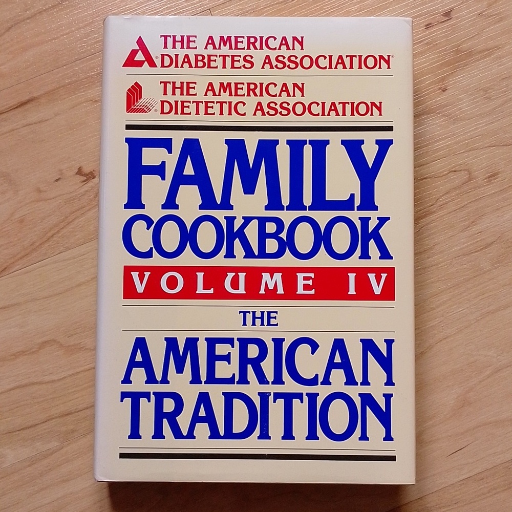 *3/$12* Family Diabetic Cook Book Hardcover Diabetes Recipes
